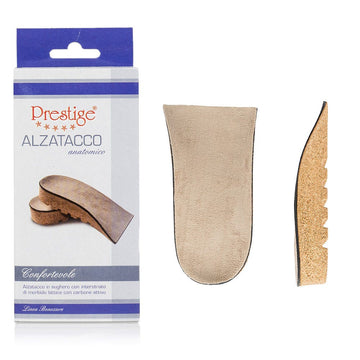 Rigid Cork Heel Lift Anatomical Comfortable Height 1 cm - Prestige